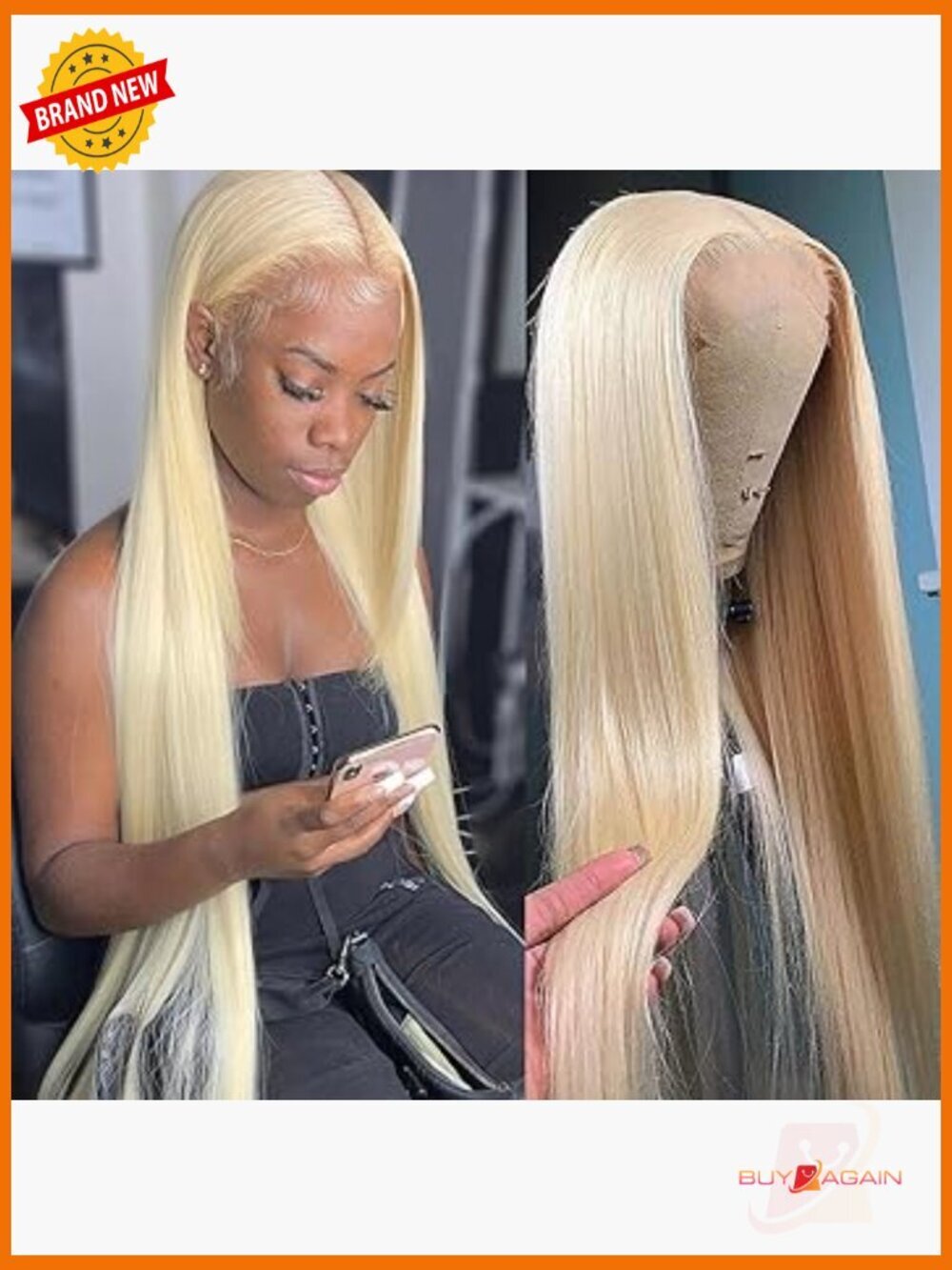 13x5 Lace Front Wig Human Hair 200 Density Straight 22 inch Pre Plucked Natural